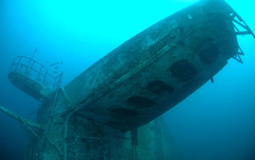 Самый большой затонувший корабль в мире - авианосец USS Oriskany