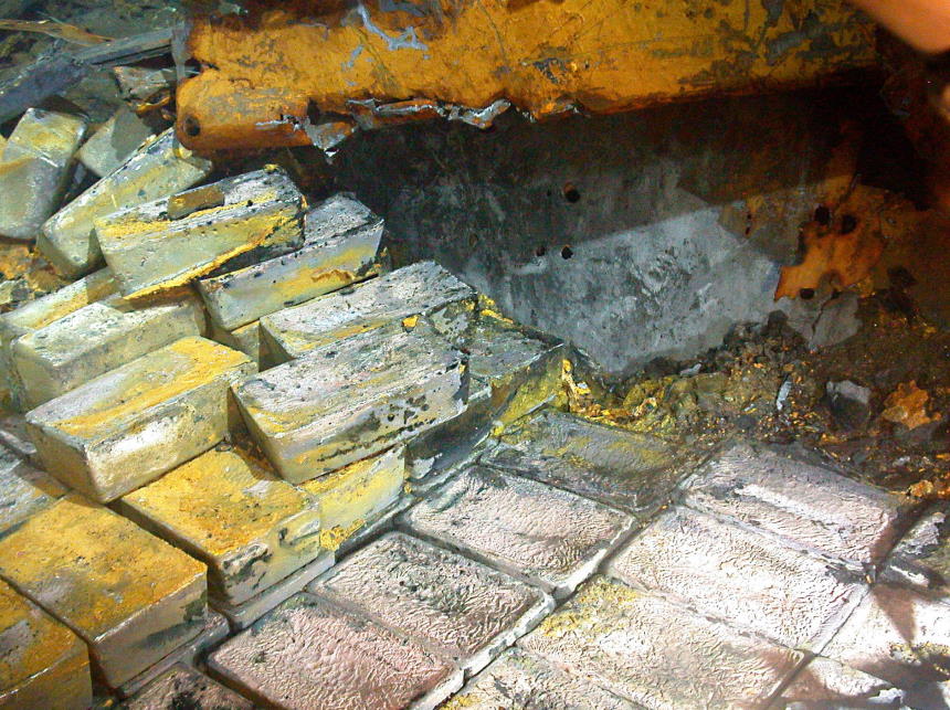 48 тонн золотых слитков найдено на затонувшем пароходе SS Gairsoppa