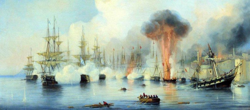 Битва близ Турецкого порта Синоп на Черном море