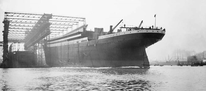 Спуск на воду лайнера Титаник