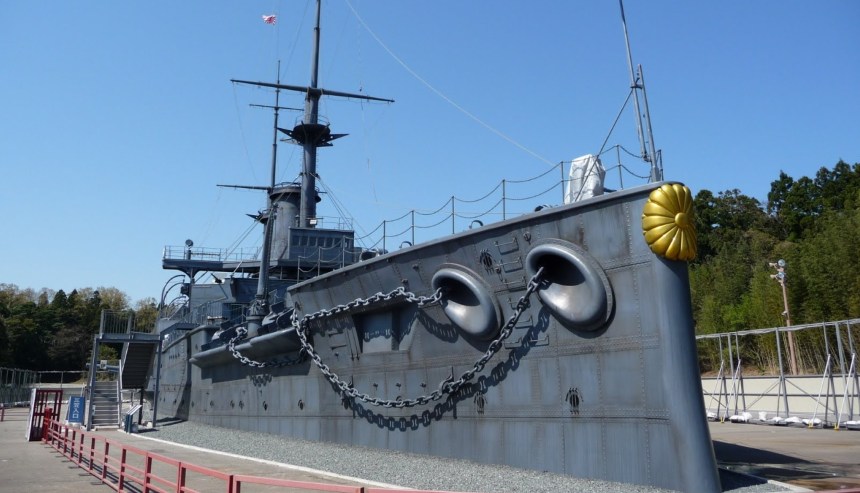 Легендарный линкор Mikasa в качестве корабля музея