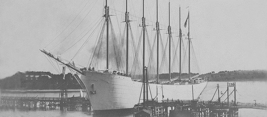 Семимачтовое парусное судно Thomas W. Lawson