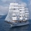 Luxury cruise sailing ship Sea Cloud Spirit