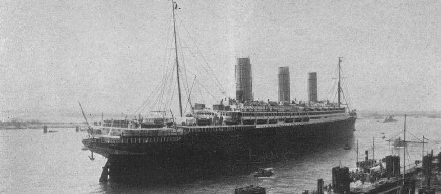 Океанское судно Imperator в Altona, 1912 год