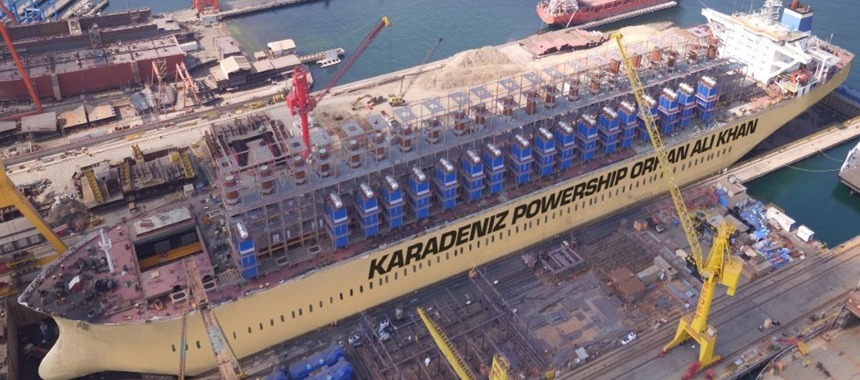 Самая большая электростанция Karadeniz Powership Orhan Ali Khan
