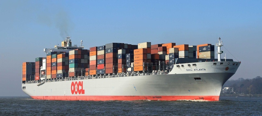 Контейнеровоз «Atlanta» один из крупнейших кораблей в мире