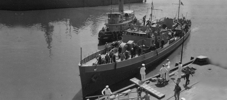 Корабль береговой охраны ВМС США USCGC Icarus, май 1942 года