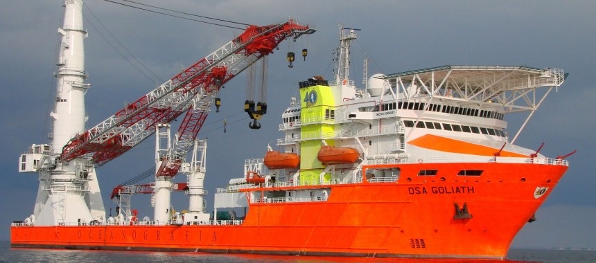 Самое большое в мире судно оффшорного строительства «OSA Goliath»