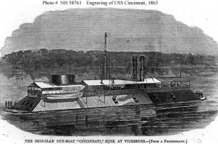 Броненосец USS Cincinnati (1861) 2