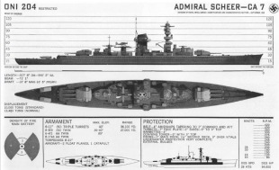 Тяжелый крейсер Admiral Scheer 5