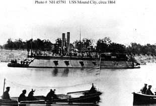 Броненосец USS Mound City (1861) 1