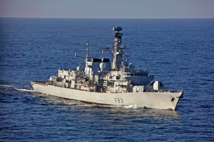 Guided missile frigate HMS St Albans (F83)