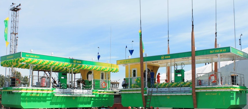 The oil loading bunkering vessels for the WOG gas station network have been launched