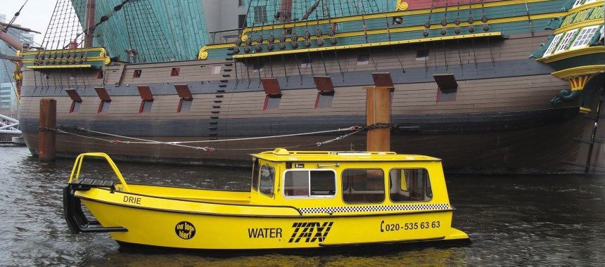 Water taxi in Amsterdam