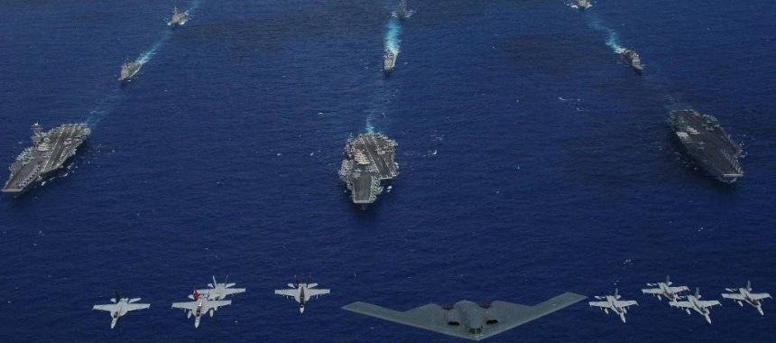 The largest naval exercise Valiant Shield 2009