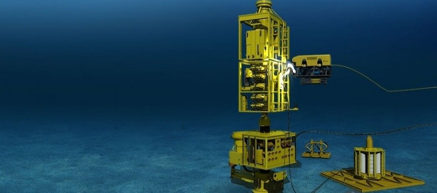 Схема обслуживания подводного объекта