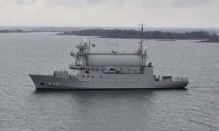Signals intelligence gathering vessel HSwMS Orion (A201) 0