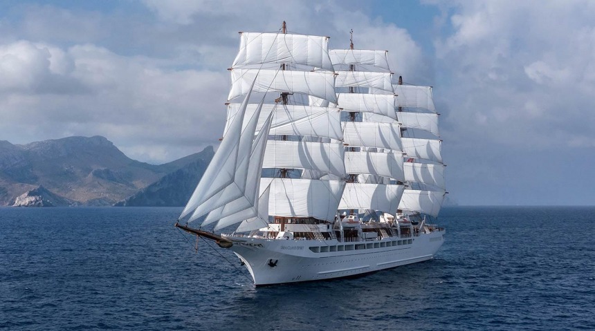 Роскошное круизное парусное судно Sea Cloud Spirit
